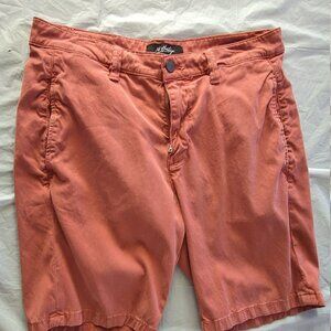 34 Heritage Men's Shorts Size 34"/9" Color Peach Fabric Lycocell/Cotton/Elastane